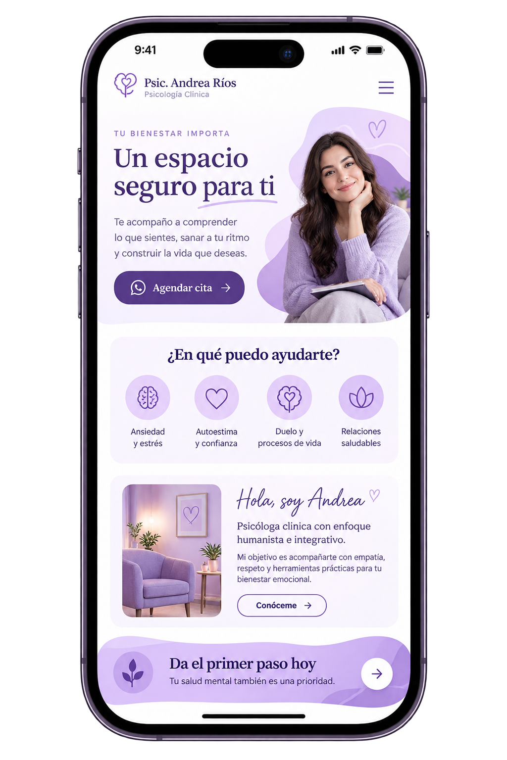 Ejemplo de perfil profesional para psicóloga